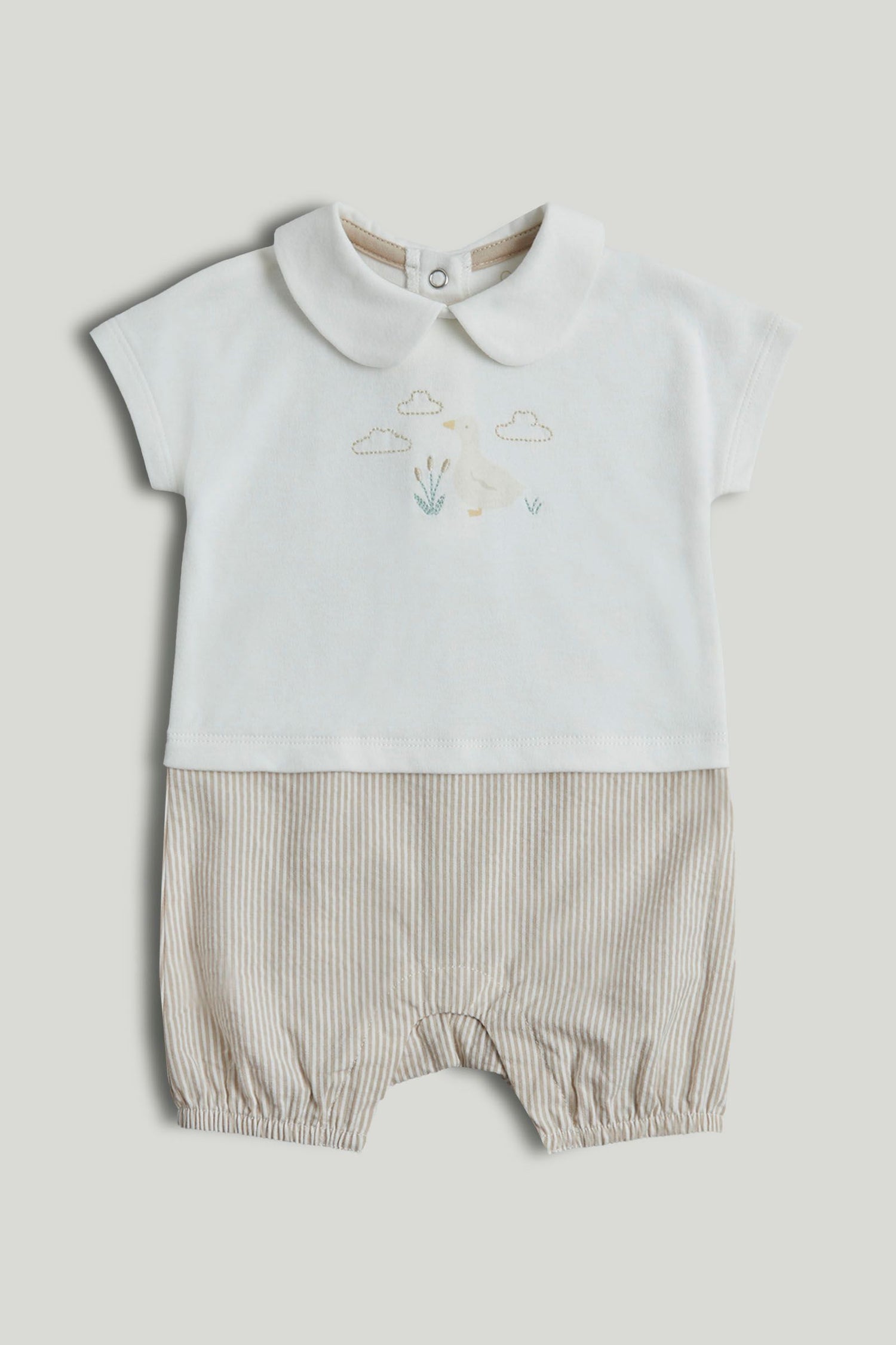 My First T-Shirt and Shorts Romper - White / 12-18 Months