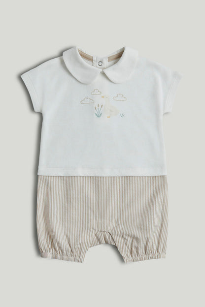 My First T-Shirt and Shorts Romper - White / 12-18 Months