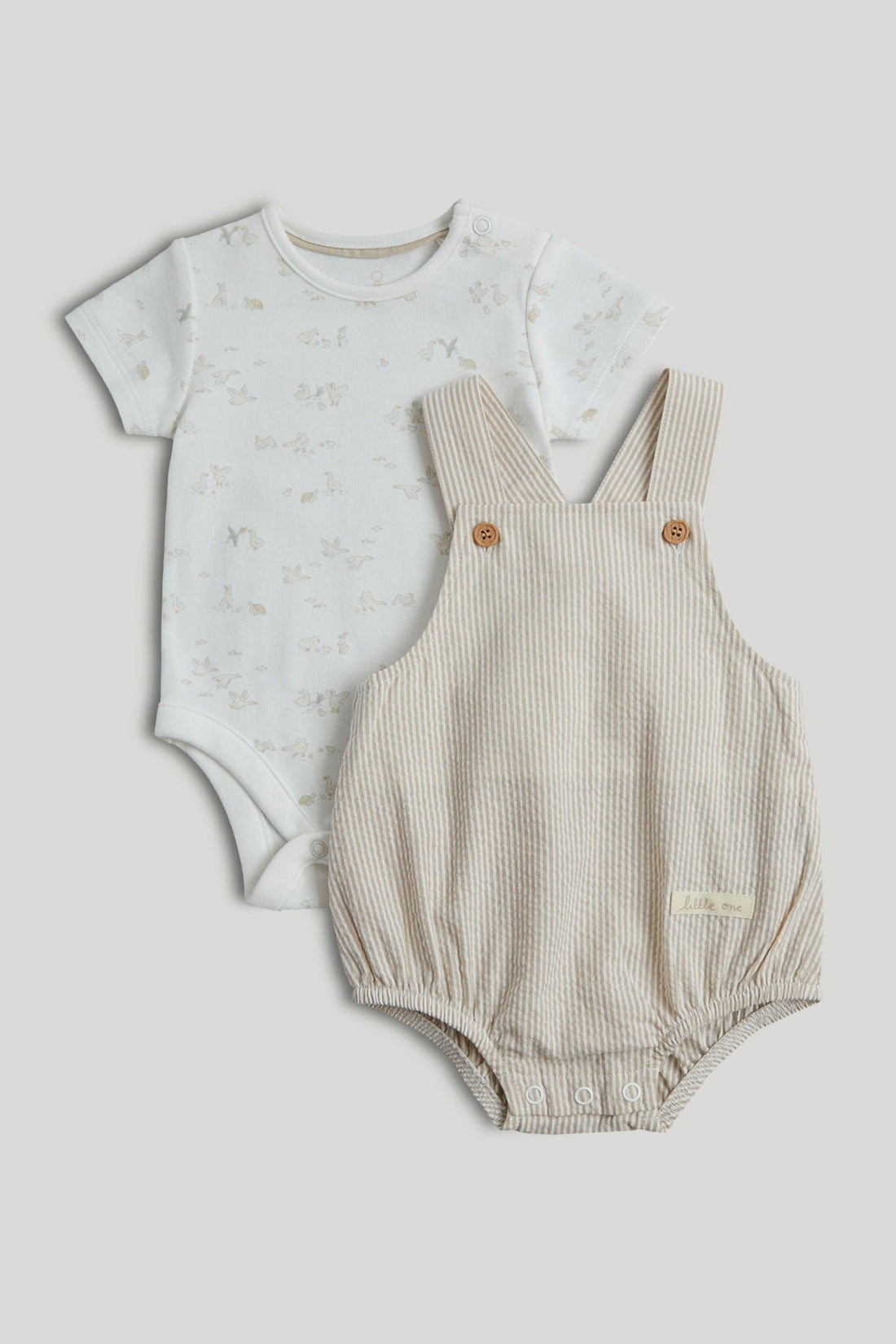My First Bibshorts and Bodysuit Outfit - Multi / 12-18 Months
