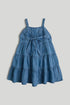 Blue Chambray Occasion Dress - Blue / 12-18 Months