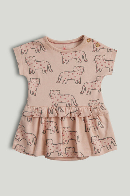 My First Pink Romper Dress - Pink / 12-18 Months