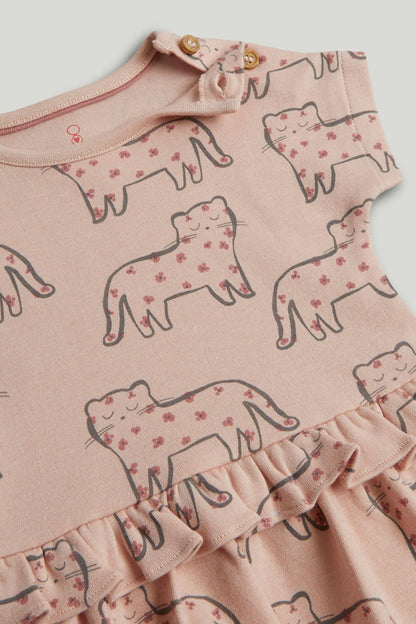 My First Pink Romper Dress