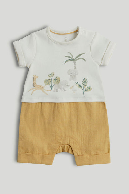 Safari Romper - Multi / Up to 1 Month