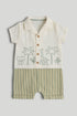 Safari Romper - light green / Up to 1 Month