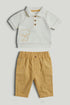 Polo Shirt and Trousers Outfit - Multi / Up to 1 Month