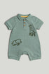 Green Safari Romper - Green / Up to 1 Month