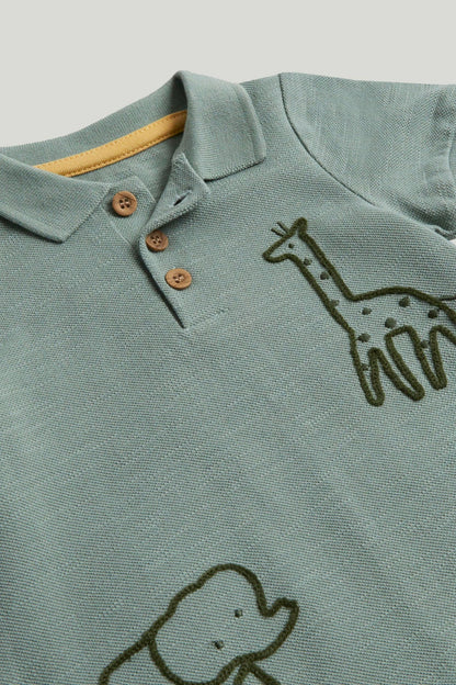 Green Safari Romper