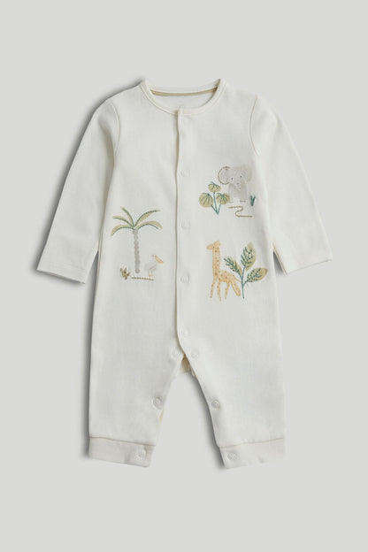 3 Pack Safari Footless Sleepsuits