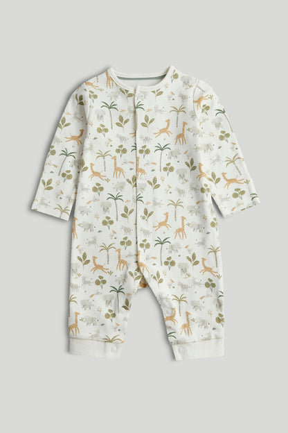 3 Pack Safari Footless Sleepsuits