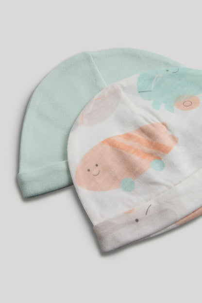 2 Pack Cotton Baby Hats