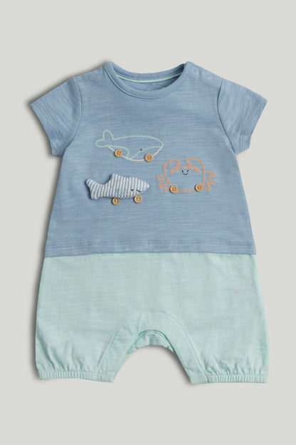 T-Shirt and Shorts Romper - Multicolor / Up to 1 Month