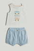 Shark Top and Shorts Outfit - Multicolor / 12-18 Months