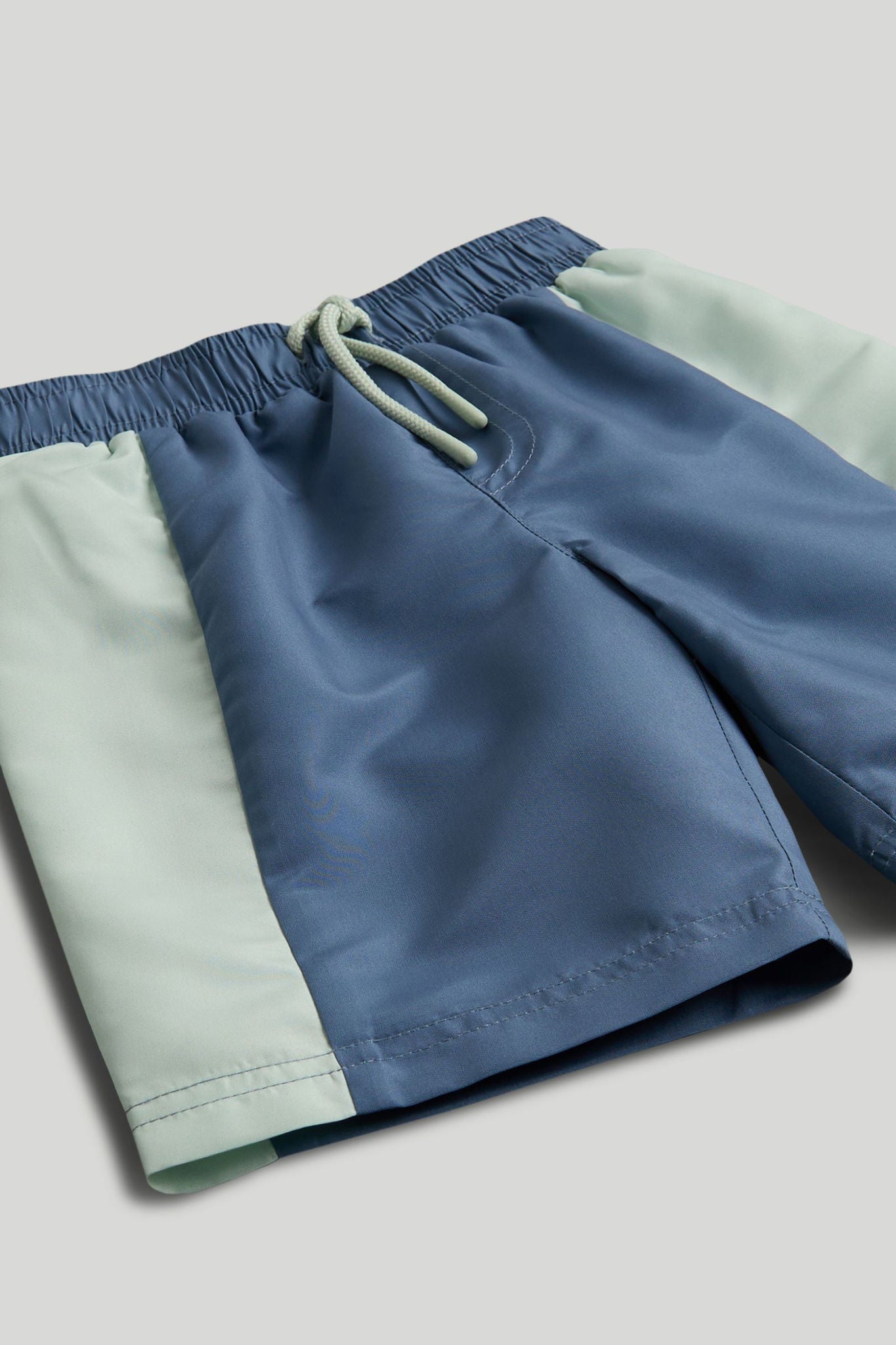 Blue Side Stripe Swim Shorts
