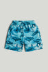 Shark Swim Shorts - Blue / 9-10 Years