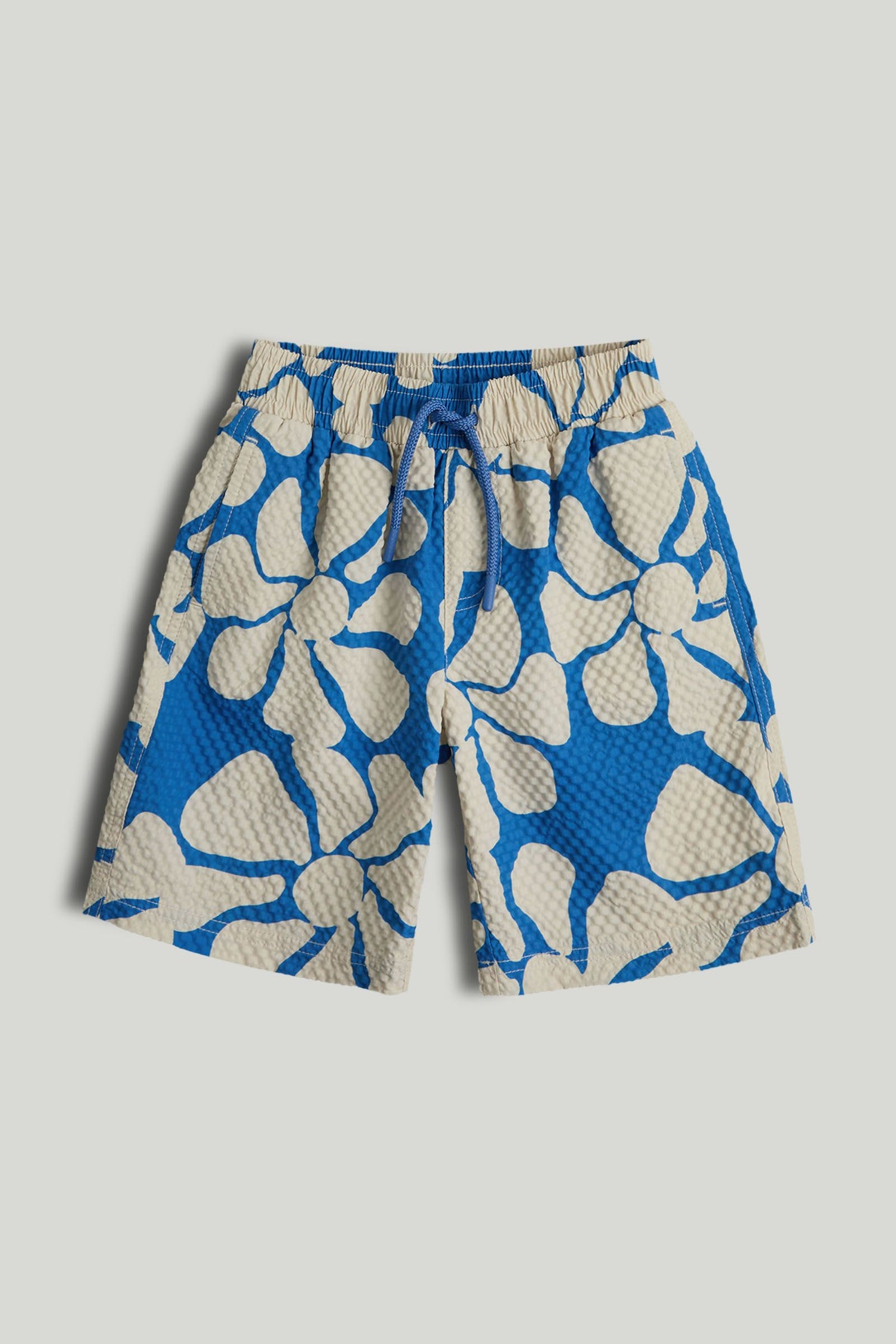 Tropical Textured Swim Shorts - Yellow / 9-10 Years
