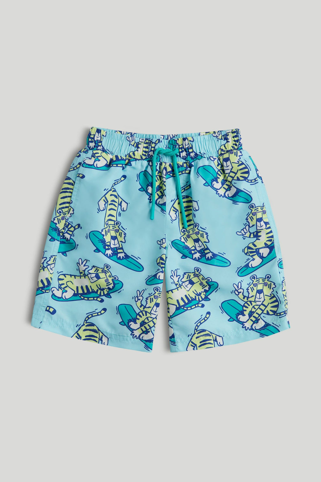 Tiger Swim Shorts - Blue / 9-10 Years