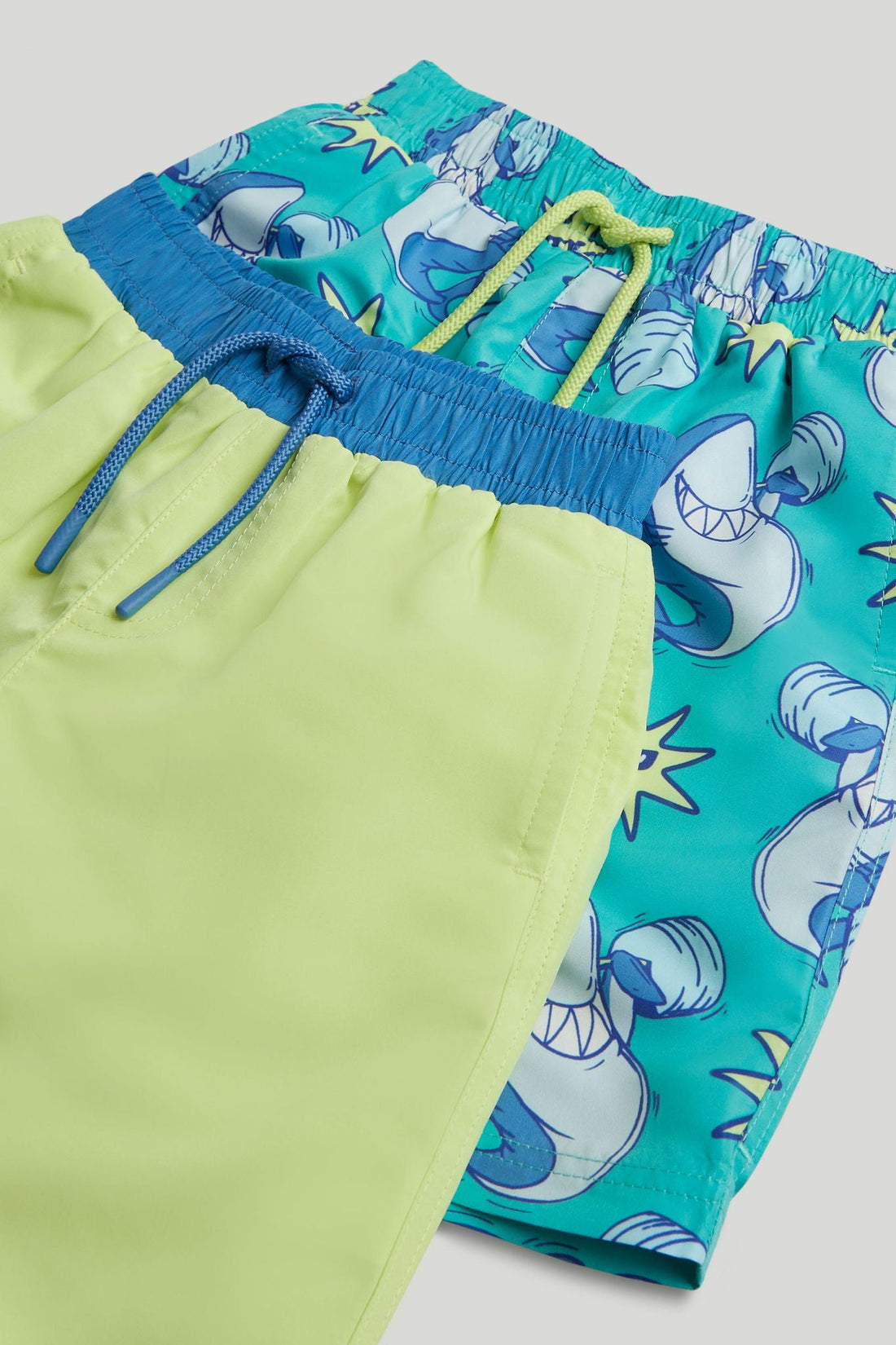 2 Pack Shark Swim Shorts