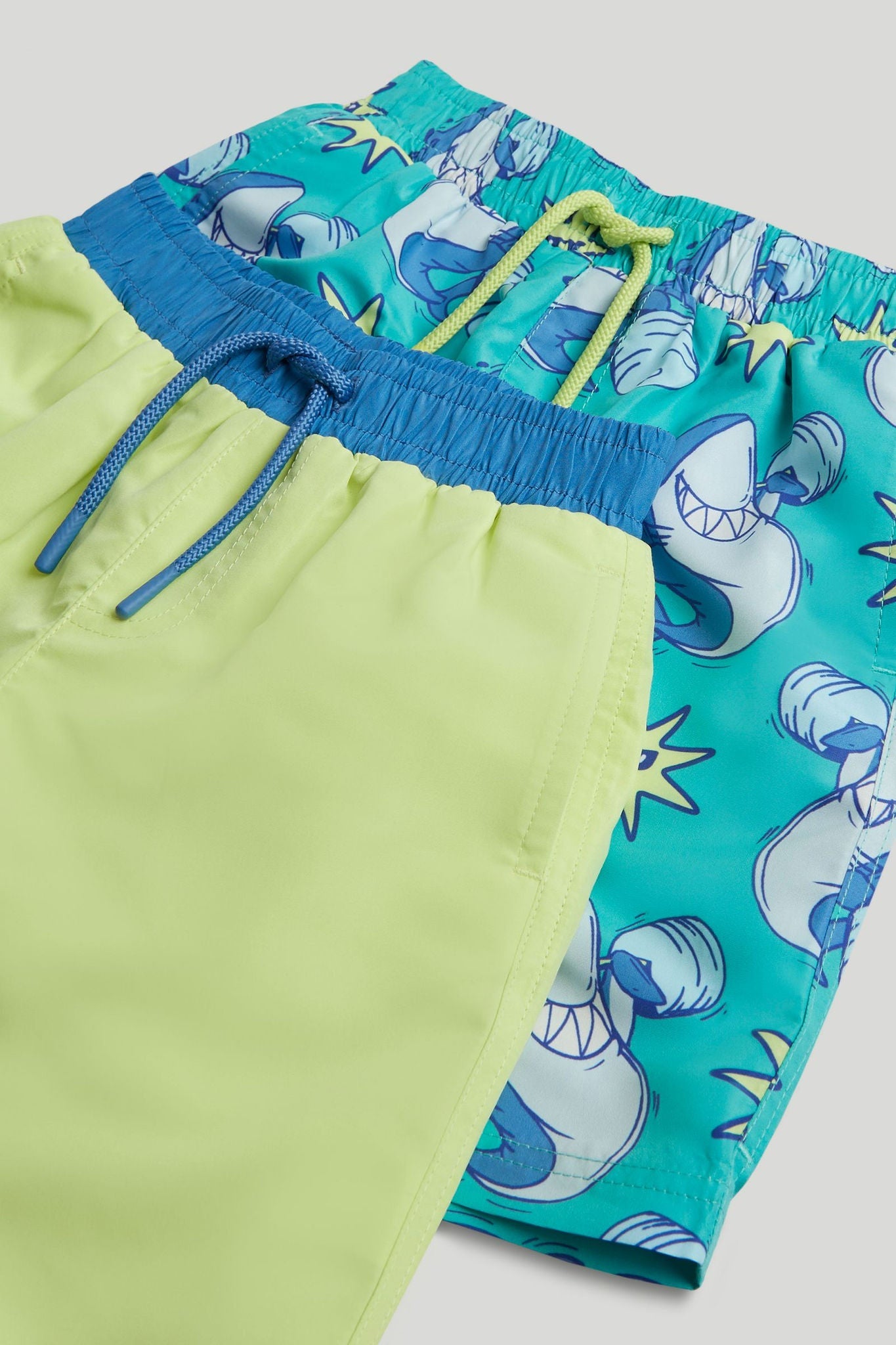 2 Pack Shark Swim Shorts