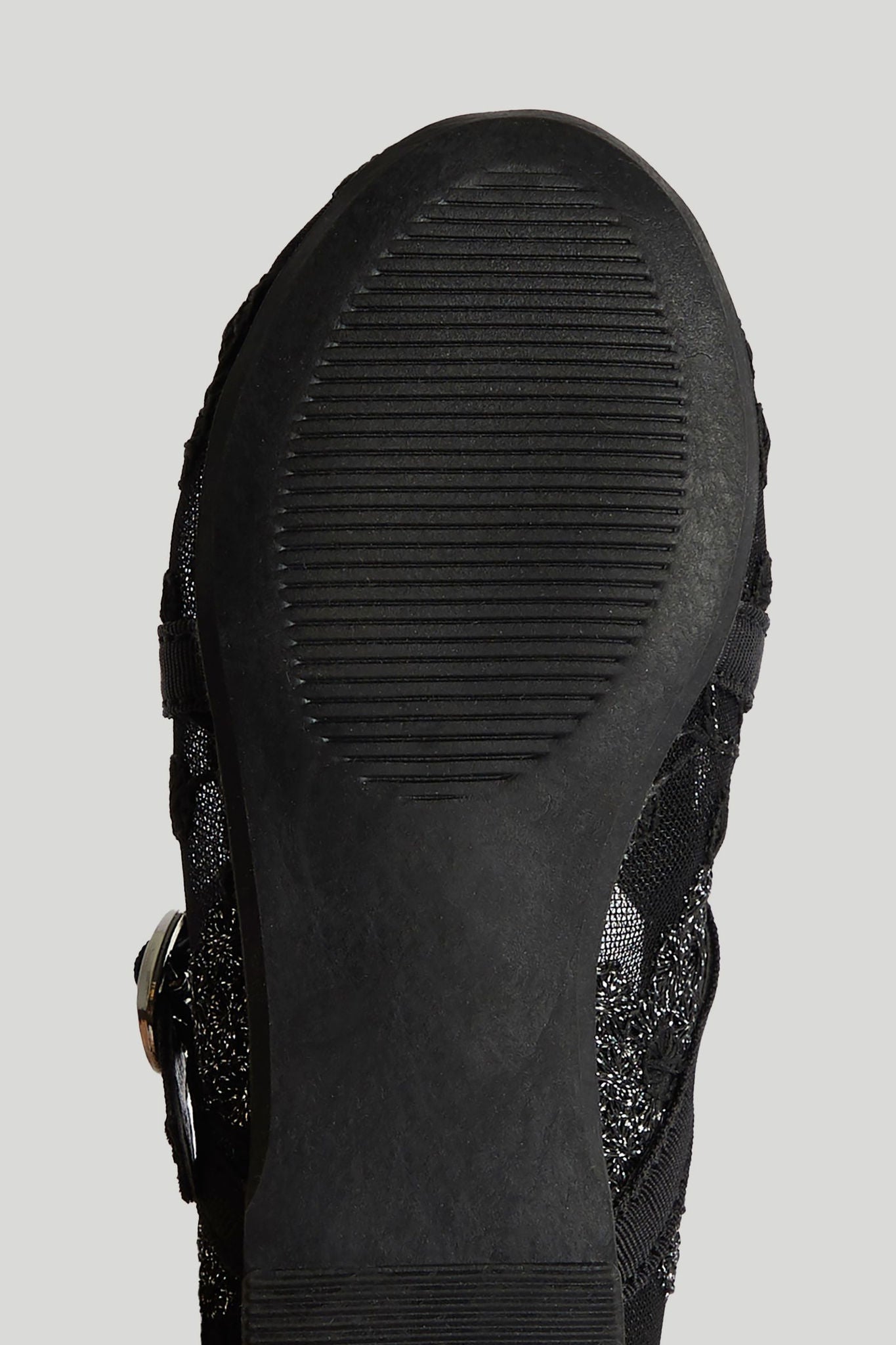 Black Mesh Ballerina Shoes