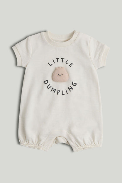 Little Dumpling Romper - Cream / Up to 1 Month