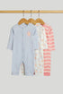 3 Pack Ice Cream Footless Sleepsuits - Multi / 12-18 Months
