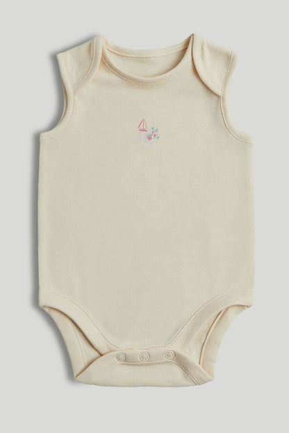 5 Pack Camel Sleeveless Bodysuits