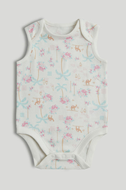 5 Pack Camel Sleeveless Bodysuits