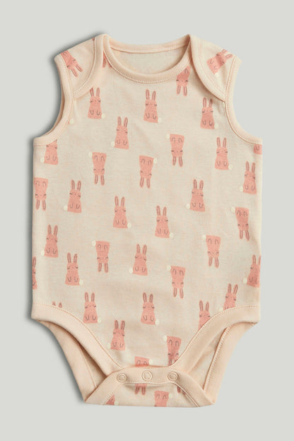 5 Pack Animal Sleeveless Bodysuits