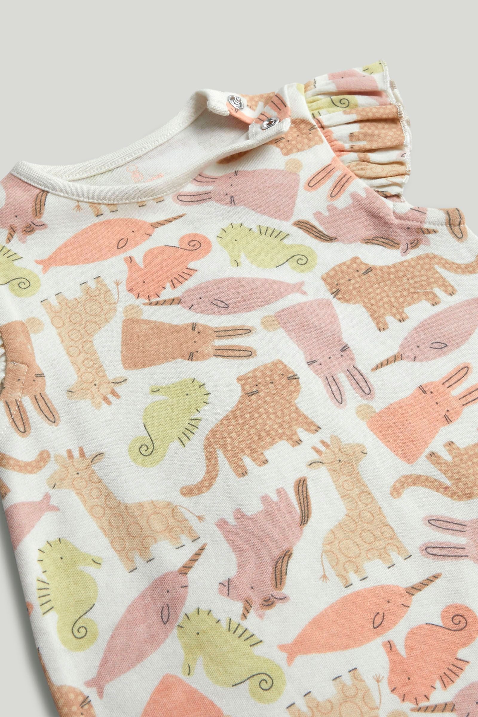 3 Pack Animal Rompers
