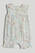 Camel Cotton Romper - Cream / 12-18 Months
