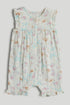 Camel Cotton Romper - Beige / 12-18 Months
