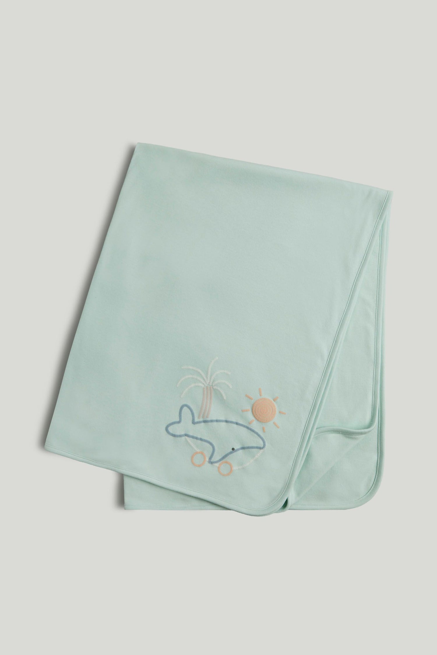 Mint Cotton Shawl - light green