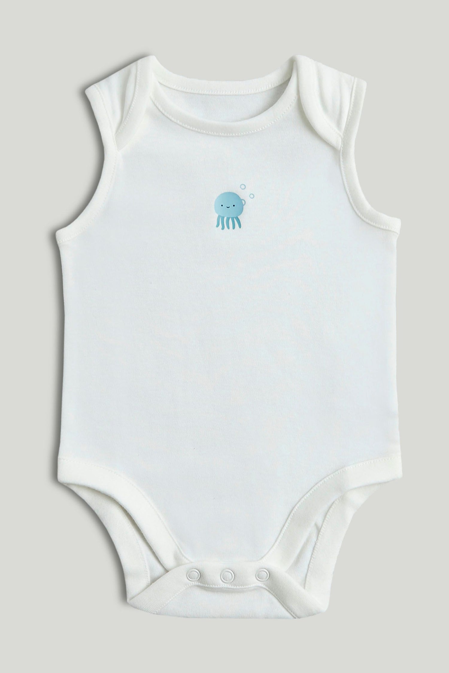 5 Pack Blue Ocean Sleeveless Bodysuits