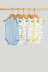 5 Pack Cars Sleeveless Bodysuits - Multi