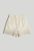 Cream Crochet Shorts - Beige / 9-10 Years