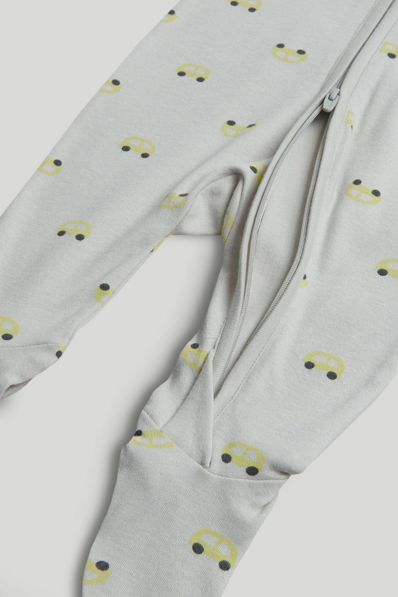 2 Pack Cars Zip-Up Sleepsuits