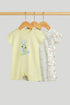 3 Pack Car Rompers - Multi / 12-18 Months
