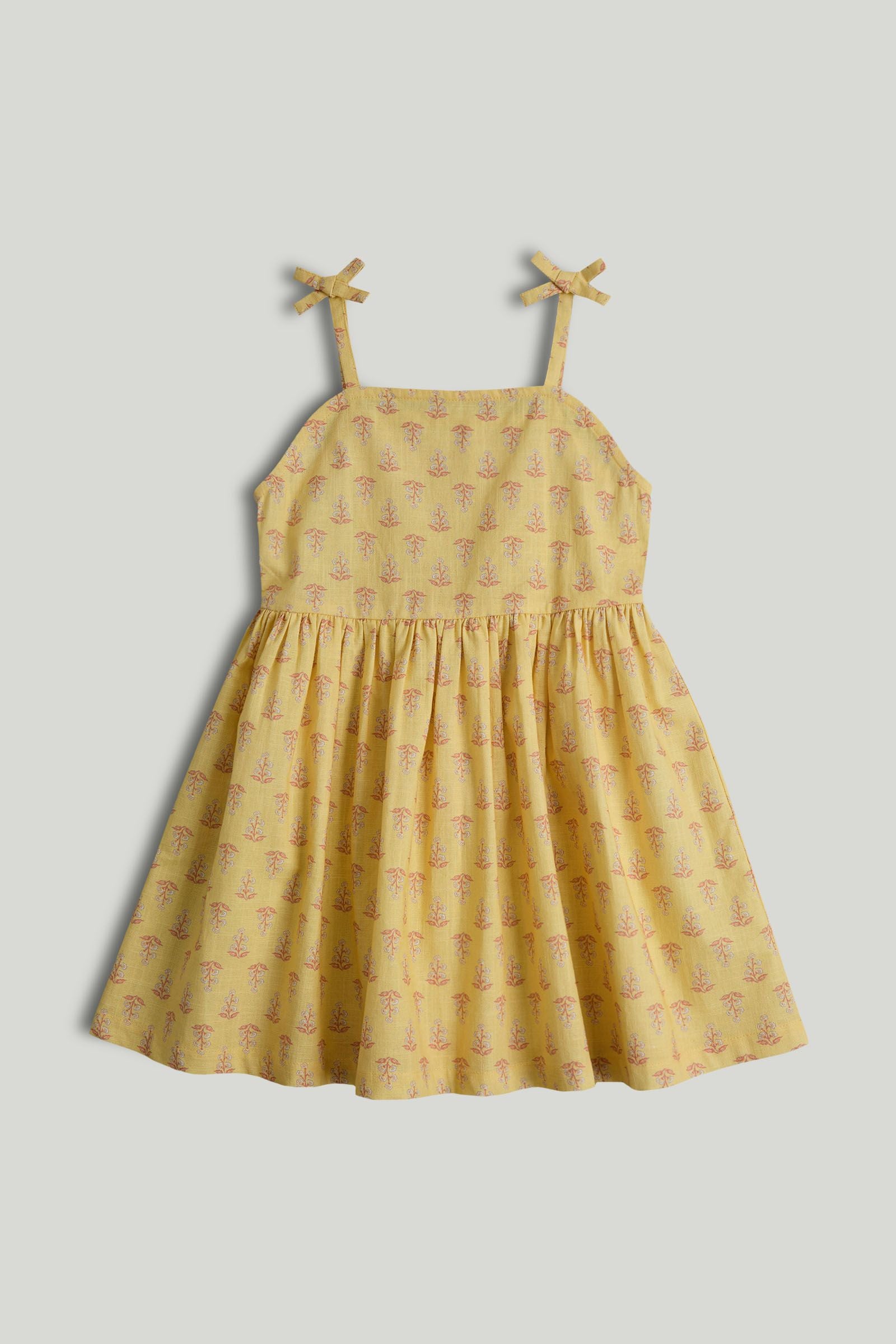 Yellow Sun Dress - Light Yellow / 9-10 Years