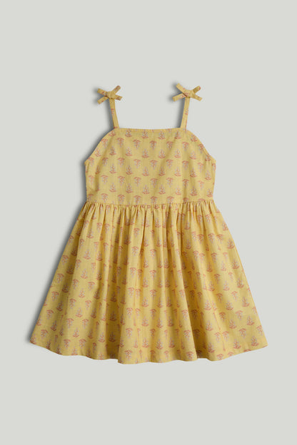Yellow Sun Dress - Light Yellow / 9-10 Years