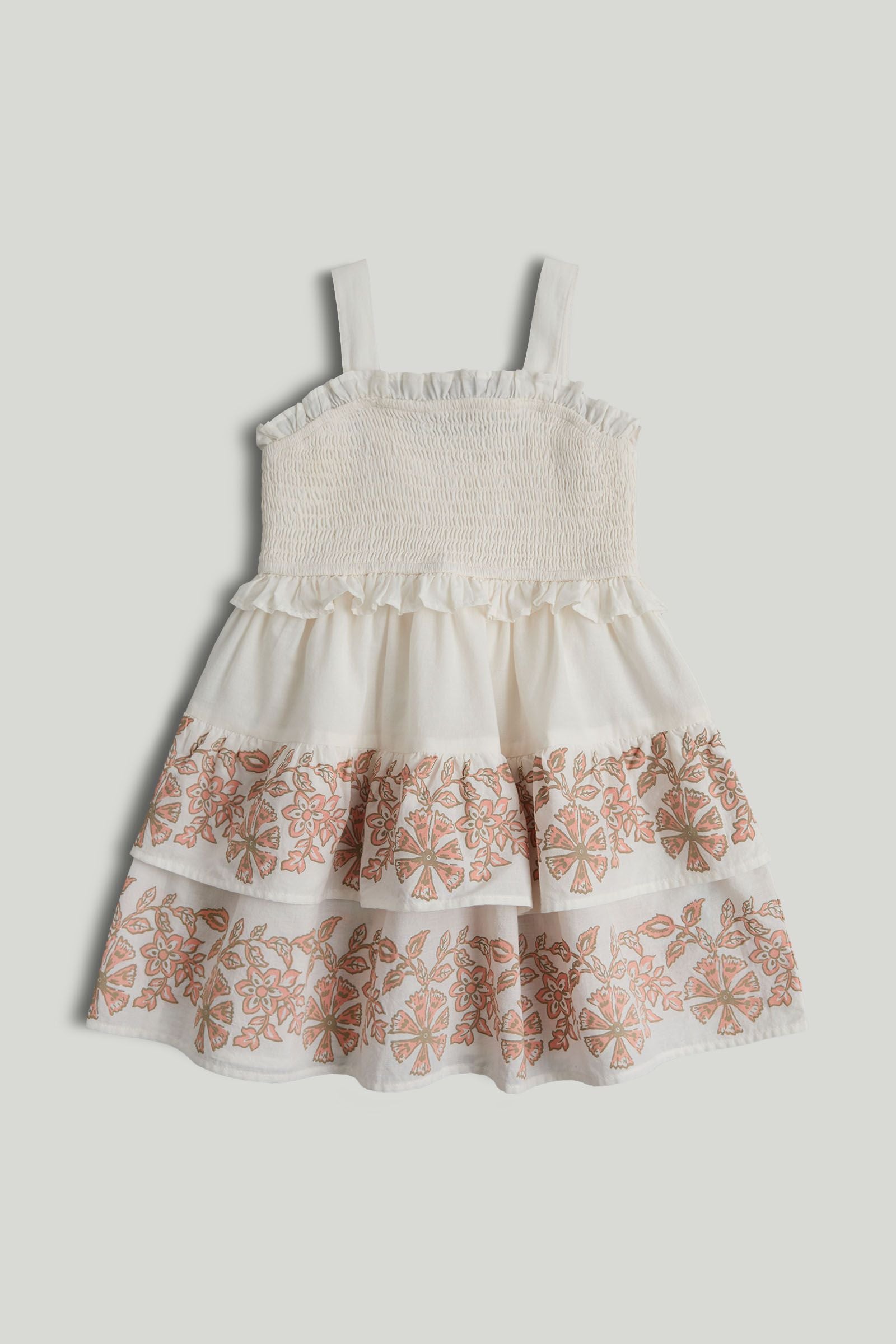 Cream Midi Sun Dress - Cream / 9-10 Years