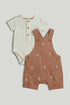 Bibshorts and Bodysuit Outfit - Multicolor / Up to 1 Month