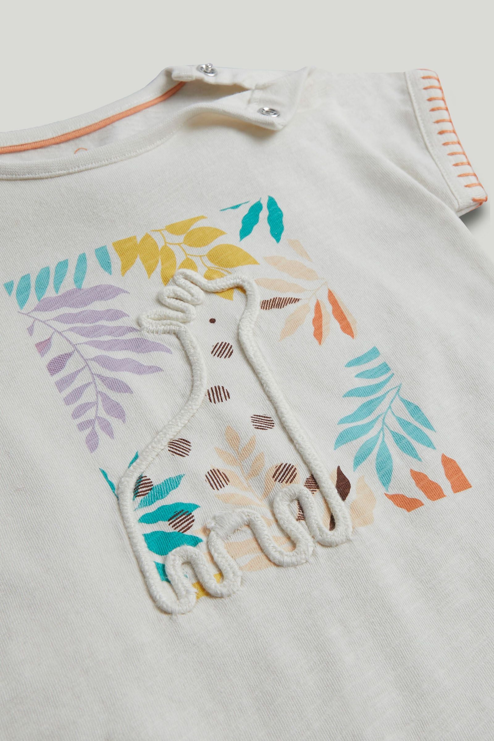 Giraffe Romper and Socks Outfit