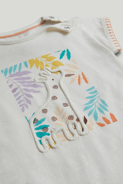Giraffe Romper and Socks Outfit