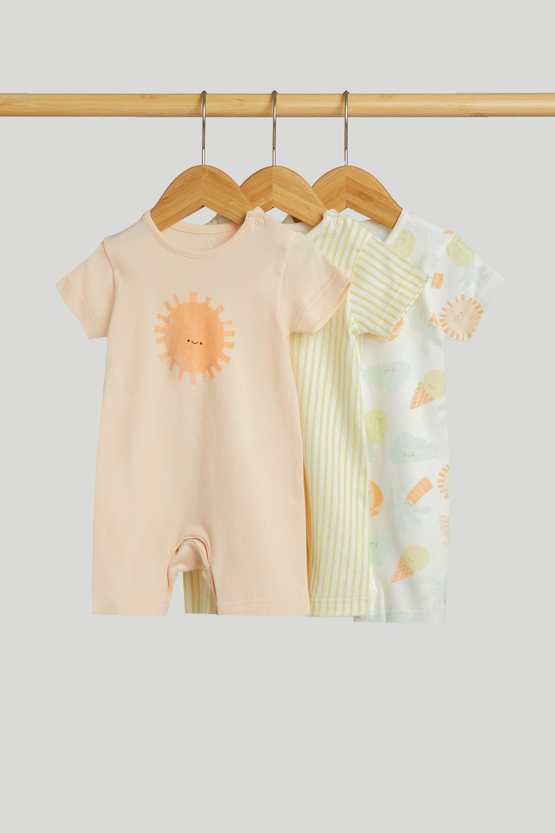 3 Pack Beach Rompers - Multi / 12-18 Months