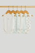 5 Pack Elephant Sleeveless Bodysuits - Light Blue / 18-24 Months