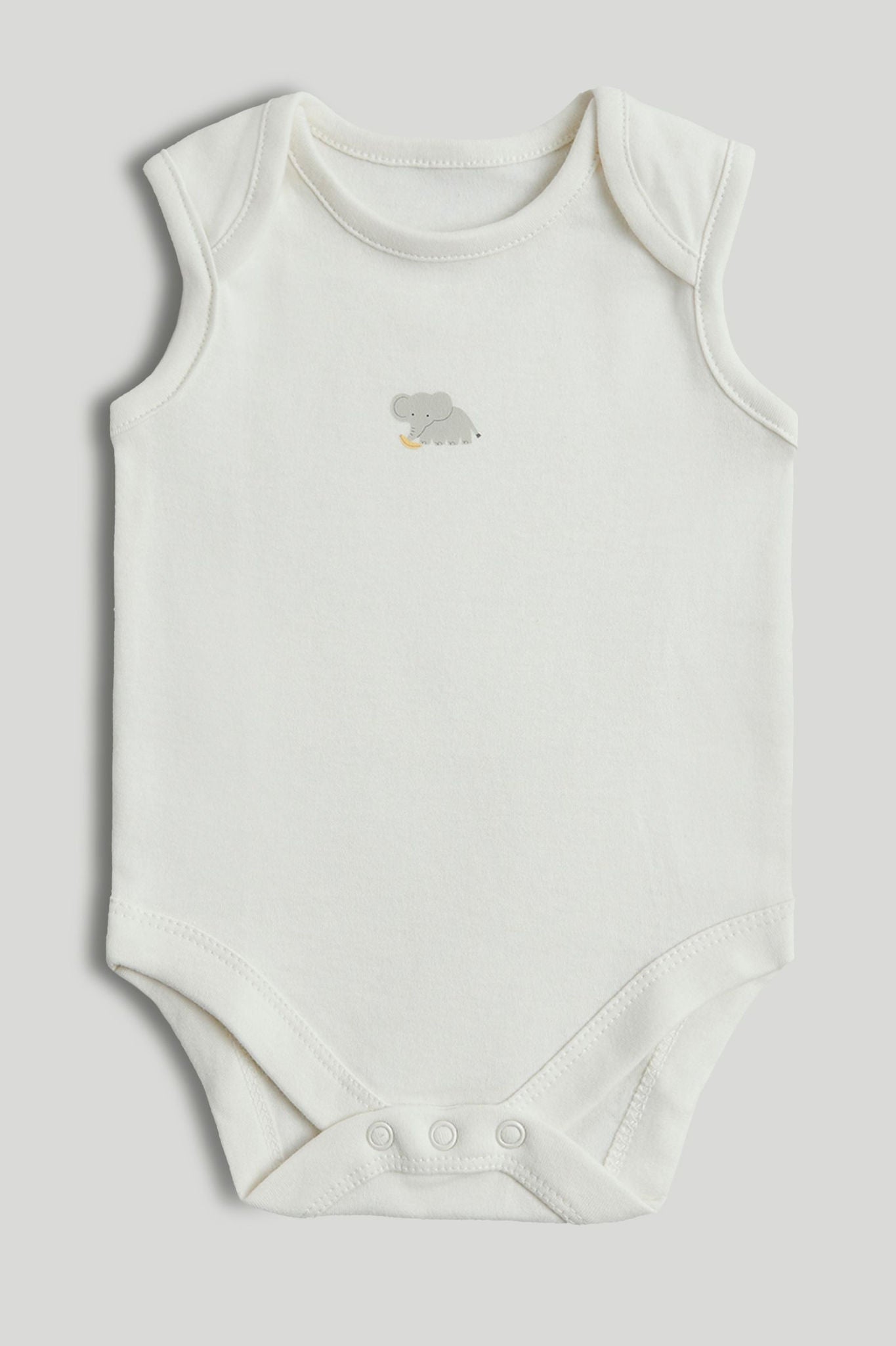 5 Pack Elephant Sleeveless Bodysuits