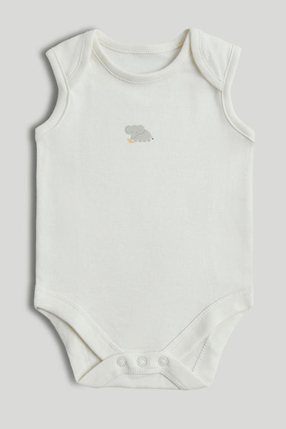 5 Pack Elephant Sleeveless Bodysuits