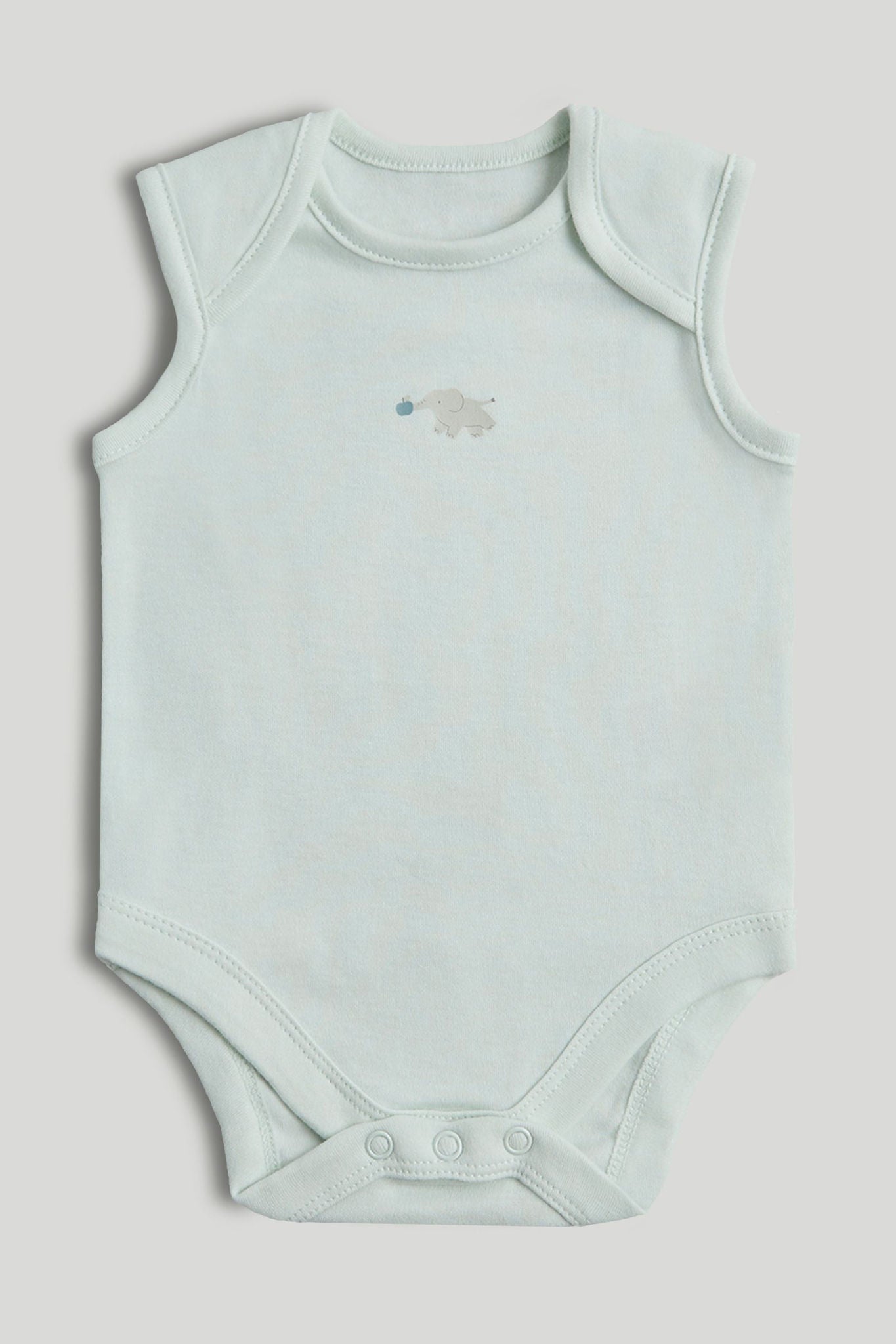 5 Pack Elephant Sleeveless Bodysuits