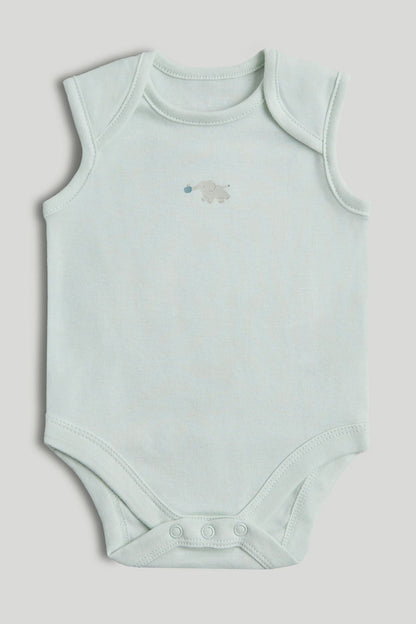 5 Pack Elephant Sleeveless Bodysuits