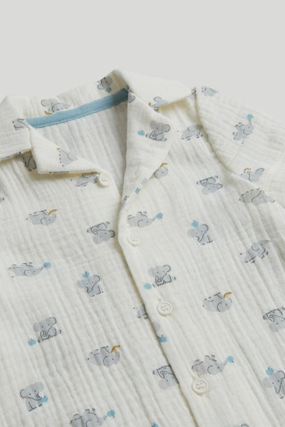 Elephant Cotton Romper
